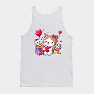 Valentine's Cartoon Delights T-Shirt Tank Top